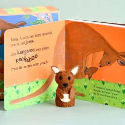 Australian Geographic Australian Baby Animals by Fran Lessac - Book and Finger Puppet Set