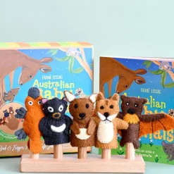 Australian Geographic Australian Baby Animals by Fran Lessac - Book and Finger Puppet Set