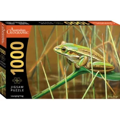 Australian Geographic 1000 Piece Jigsaw: Lounging Frog