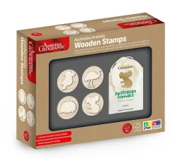 Australian Geographic Australian Animals Wooden Stamps