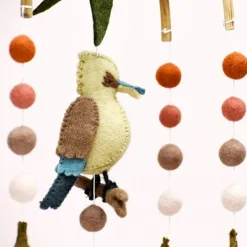 Australian Geographic Baby Cot Mobile - Kookaburra with Gum Blossoms