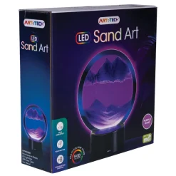 Australian Geographic Circular LED Sand Art - Purple