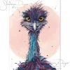 Australian Geographic Edwina - Emu Greeting Card by Shannon Dwyer