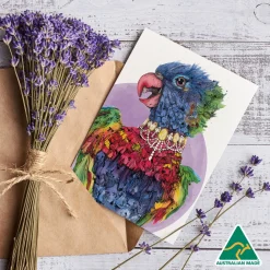 Australian Geographic Rainbow - Lorikeet Greeting Card by Shannon Dwyer