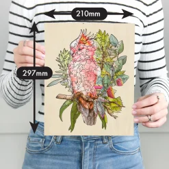 Australian Geographic Shaped Wooden 132 Piece Jigsaw Puzzle, Major Mitchell's Cockatoo